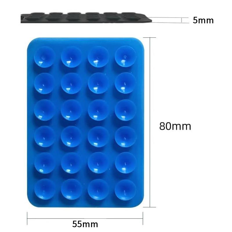 1Pcs Reusable Adhesive Pads Silicone Suction Cups Non-Slip Cell Phone Holders Travel Accessories"