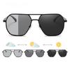 Day And Night Dual-Use Sunglasses Fashion Aluminum Magnesium Polarized Sunglass Popular Outdoor Men'S Sunglasses UV Protection