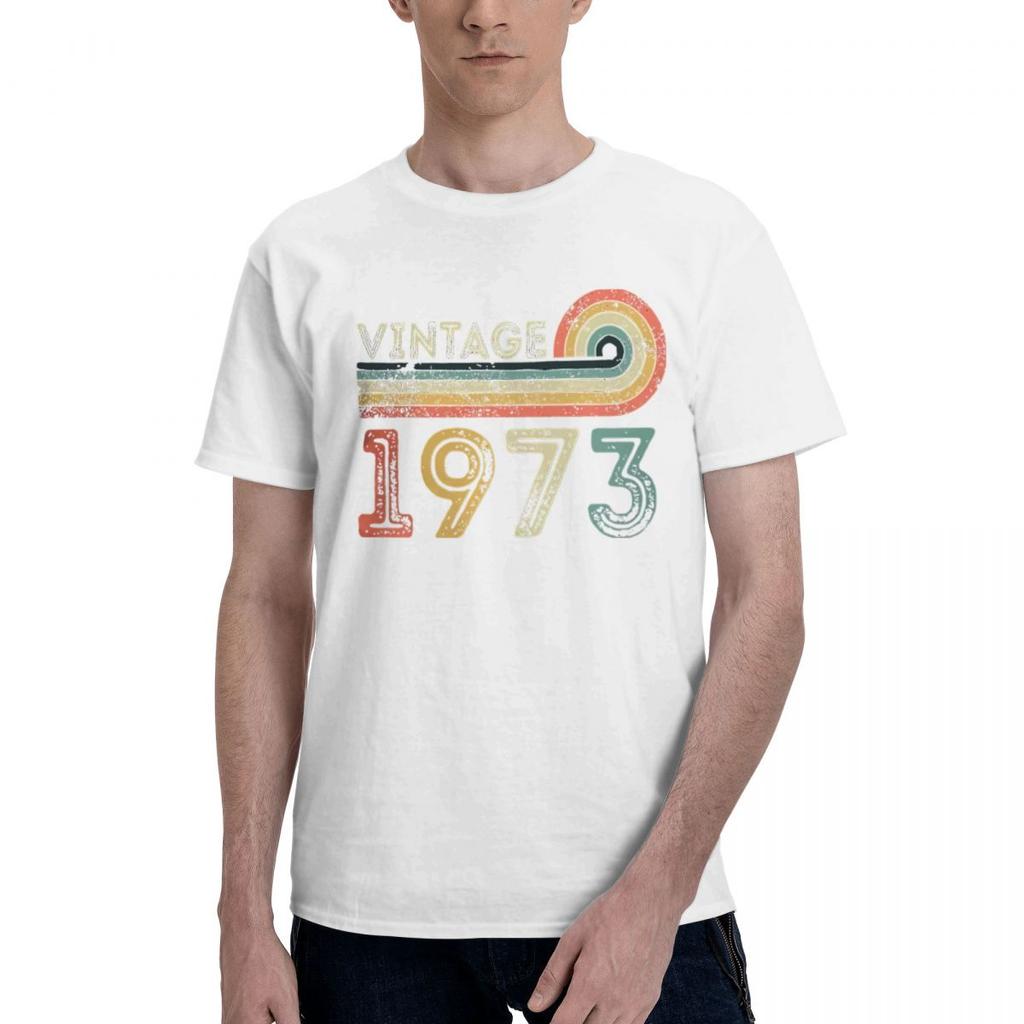 1973 50th Birthday Born In 1972 100 Cotton Casual Breathable Confortable Anime Mens TShirts Funny Gift