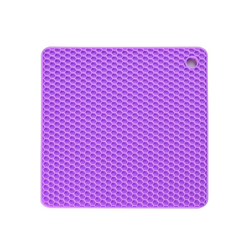 Zeshoekige Ronde Siliconen Placemat - Anti-Brandwond & Antislip, Makkelijk Schoon te Maken Keukentafelmat