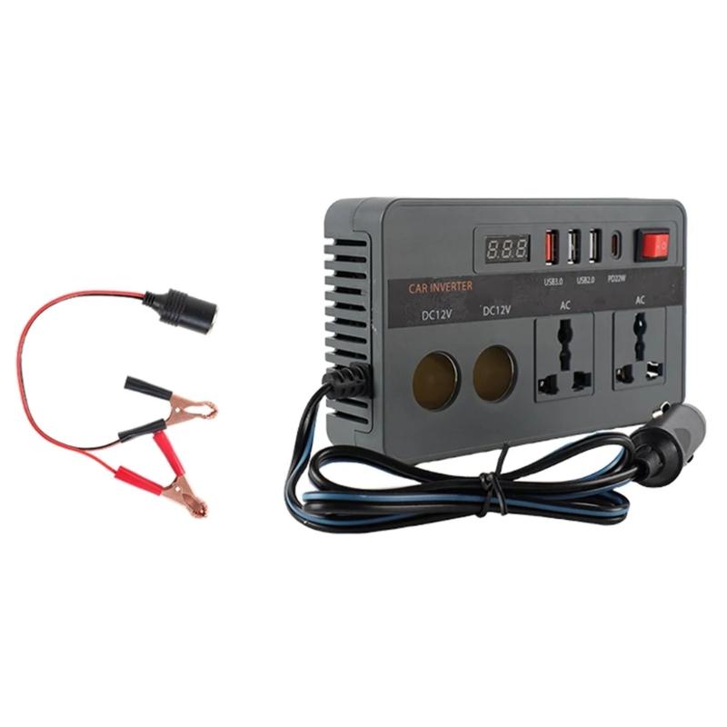300W Vehicle Adapter 12V To 220V Power Inverter With