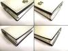 Authentic GUCCI GG Marmont Silver Leather Bifold Wallet Compact Wallet #b125  Open Box