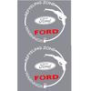 Car Vinyl Film Decal Fuel Tank Cap Stickers Decoration Accessory For Ford ST Fiesta Focus Mk2 3 4 Edition Mondeo Fusion Ecosport