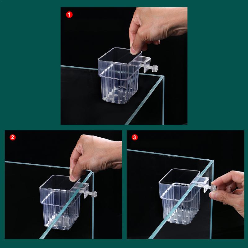 Aquarium Pflanzenhalter Aquarium Pflanzenkorb mit Haken Aquarium Pflanzenbecher Wasserpflanzenbecher Aquarium Dekorationen Pflanzen Topf