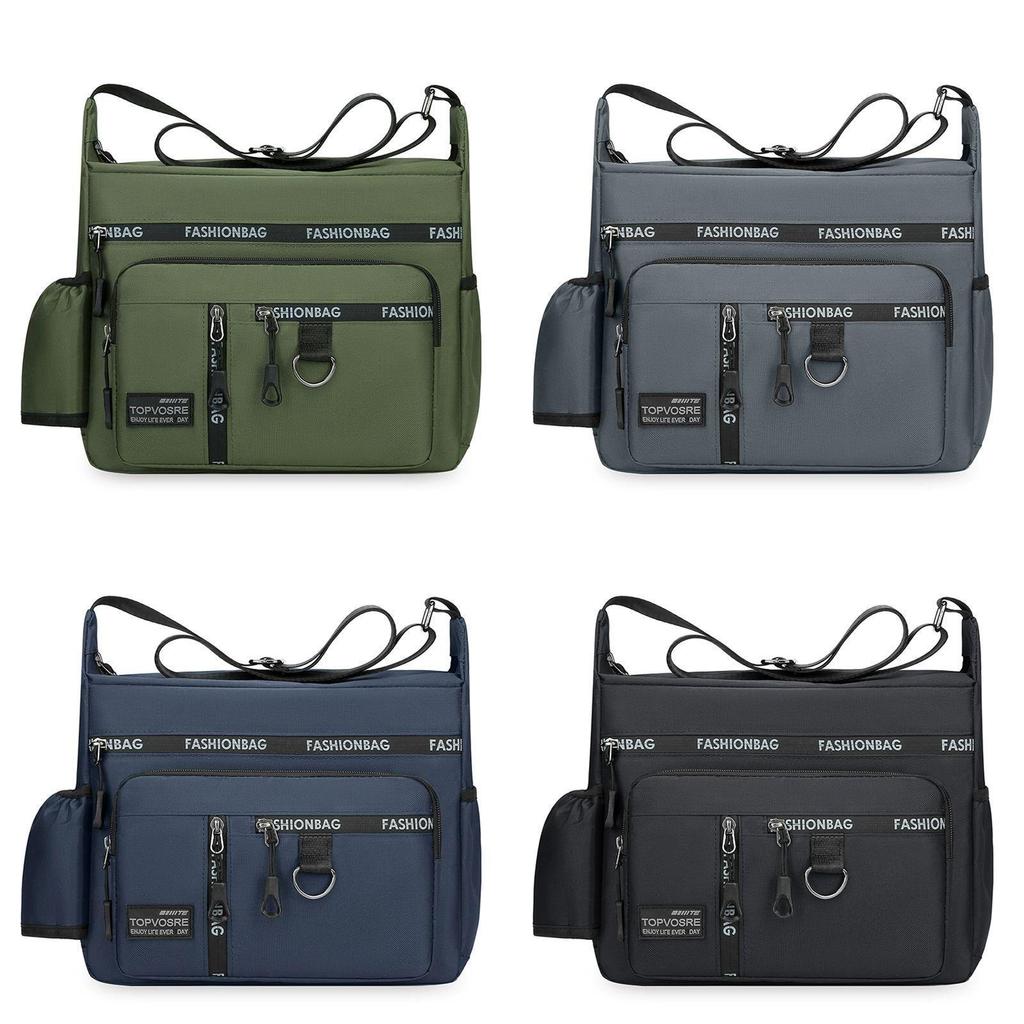 Men Casual Large Capacity Messenger Bag With Oxford Fabric For Business Travel