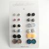 12 Paar Damen Ohrringe Stecker Set Schlichter Stil Mehrfarbig Blumen Schmuck Geschenk Ohrringe für Damen