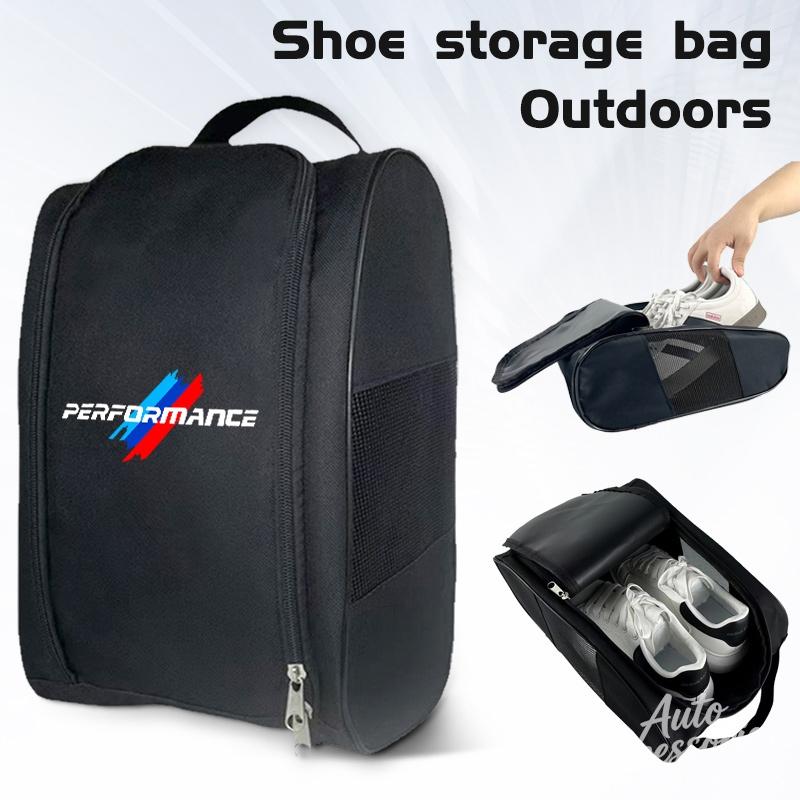 Car Sneaker Storage Bag Travel Shoes Storage Auto Accessory For BMW Performance M E46 E90 F20 E39 E91 E87 E60 E93 F10 X3 sticker pdcr06