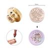 25mm Stamp Head Without Handle Round-shaped Sealing Wax Copper Head DIY Manual Account Invitation Envelope for Gift Scrapbooking