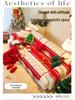 Festive Red Chenille Non-Slip Sofa Cover for All Seasons - New Year & Christmas Style