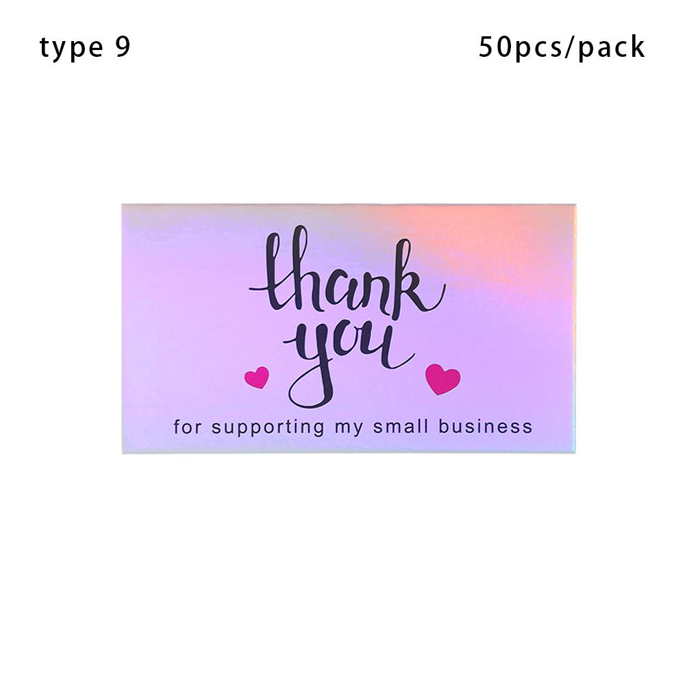 30/50PCS Black Gold Kraft Paper Cards Thank You For Your Order Card For Small Shop Gift Decoration Appreciate Card For Business
