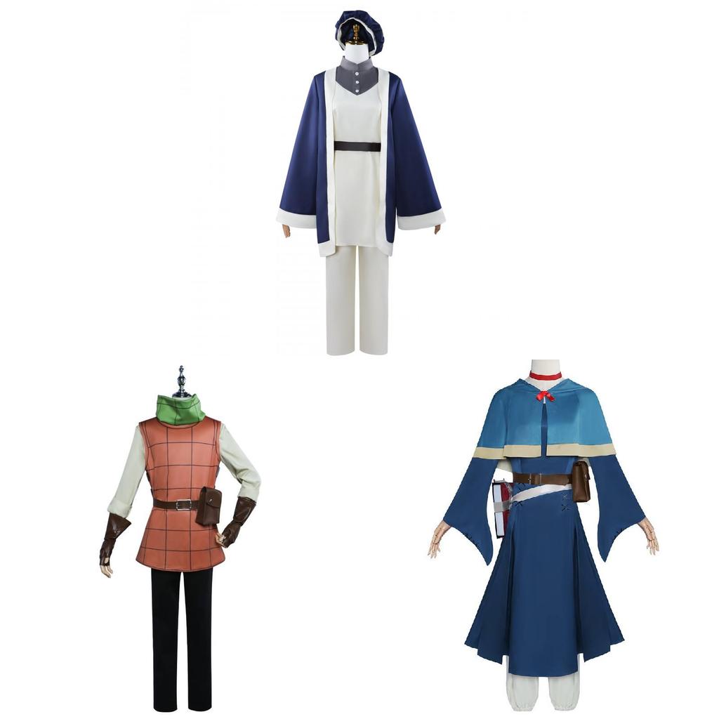 In Delicious Dungeon Marcille Donato Chilchuck Tims Falin Touden Cosplay Set