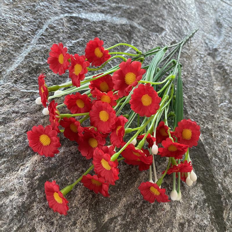 Daisy Small Silk Flower Bouquet For Wedding Decor And Home Projects Styling