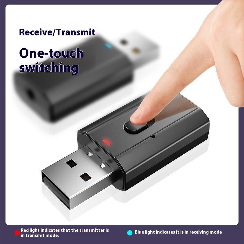 T7-5 4-in-1 Bluetooth 5.0 USB Bluetooth Receiver Transmitter Bluetooth Adapter