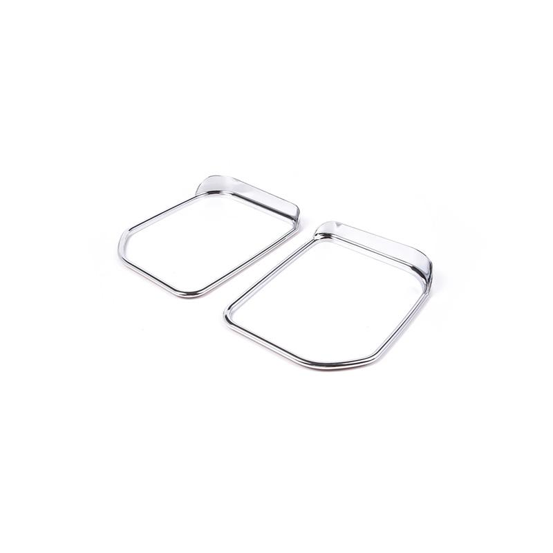 

For Toyota FJ Cruiser 2007- ABS Black/Silver Car Exterior Mirror Rain Eyebrow Frame Decorative Sticker Car Accessories срібний