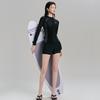 Womens Long Sleeve UPF 50 Rash Guard Swimsuit Set With Built-in Bra Pad High Elastic Quick Dry Snorkeling Swimming Hot