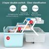 Large Capacity Family Medicine Organizer Box Portable First Aid Kit Medicine Storage Container Family Cosmetics Kit Box Storages