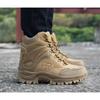 Men Mountaineering Boots Travel Outdoor Hiking Large Size Casual Lace Up Short Snow Work Boots Durable Non Slip