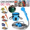 Camping Shower with 20L Water Bucket 12V Pump Hiking Travel Outdoor Electric Bath Show Plant Watering Car Washer Pet Cleaning