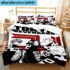 3PCS Tokyo anime 3pcs Bedding,Including 3PCS Duvet Cover And 2pcs Pillowcases Perfect for Christmas,Ideal for Bedroom, Dormitory