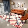 Nordic Style Geometric Rugs Modern Aesthetics Decoration Home Carpet Luxury Green Bedroom Non-slip Washable Mat Living Room