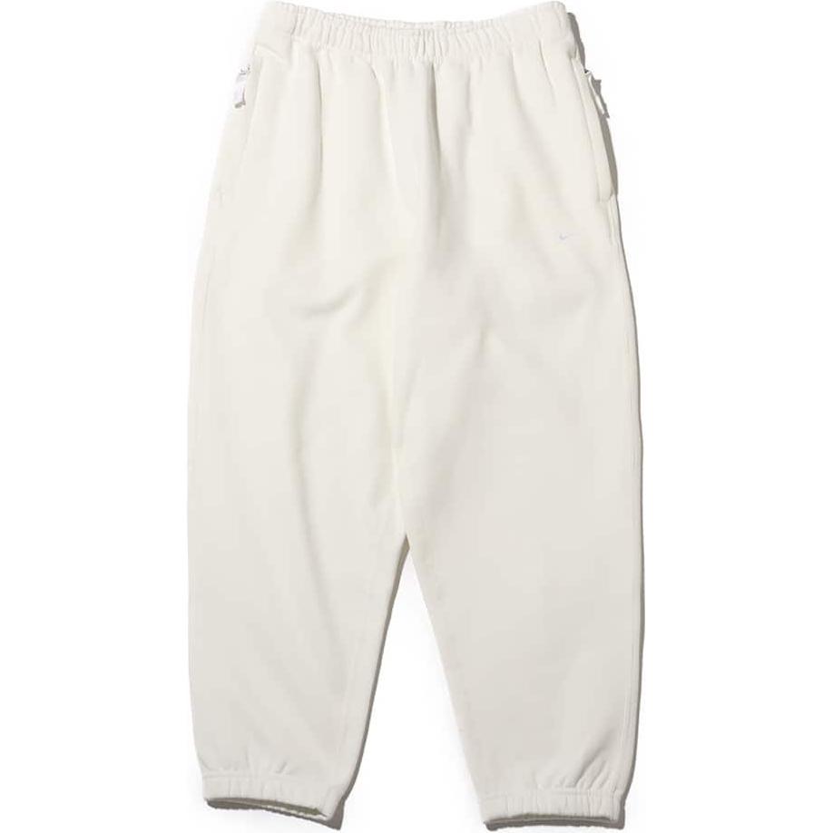 Nike Elastic Waist Solid Color Cuffed Casual Pants Men bottoms White DX1365-133