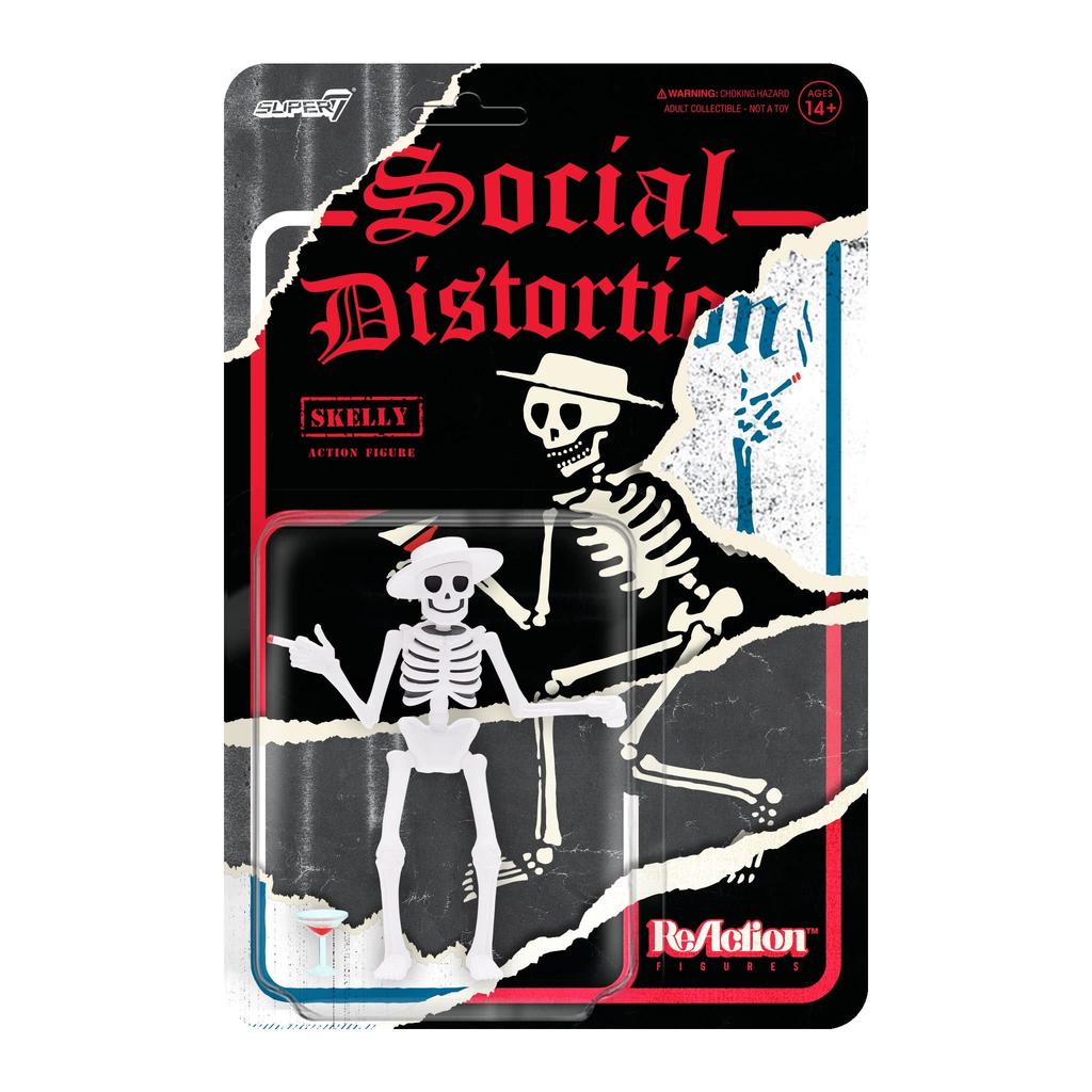 Social Distortion Re Action Figure Social Distortion SKELLY Super7 Punk TOY inch 3.75