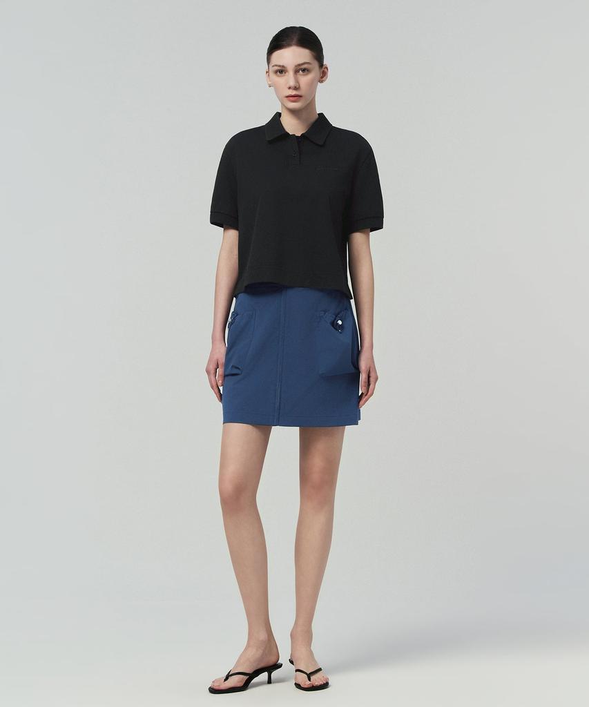 DUVETICA Nerte (Black) (Women'S Short-Sleeve Polo Shirt)