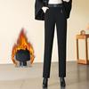 Women's European Velvet Harem Pants - Thickened, Elastic Waist, Petite, Winter 2024 Style