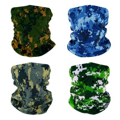 4 Cache-cou Bandana Balaclava Masque Facial Bouclier Cache-nuque Nouveauté Sans Couture Réutilisable Respirant Anti-poussière Coupe-vent Unisexe Marais Forêt Océan Numérique