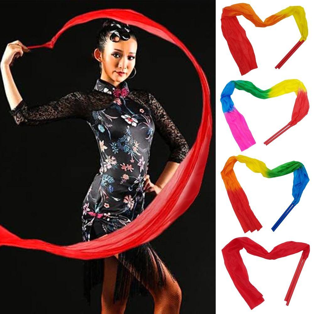 With Rod Gymnastics Ribbon Silk Dance Ribbon New Dancing Ribbons