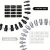 26pcs Handy Measuring Tool for DIYers Easy-to-Read Nuts & Bolts Size Identifier Thread Checker Set