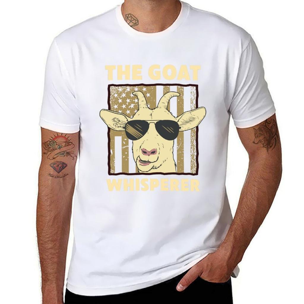 The Goat Whisperer Design For Unisex Unisex Farmer Goat Lover Tshirt Unisex T Shirt Cotton High Quality Cotton Tshirt 100 Tshirt