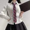 College Style Uniform Bow Tie Red Striped Pre-tied Neck Ties Fashion JK Tie  School Student