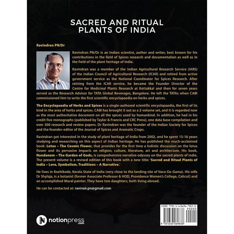 Sacred And Ritual Plants Of India : Lore, Symbolism, Traditions A Narrative