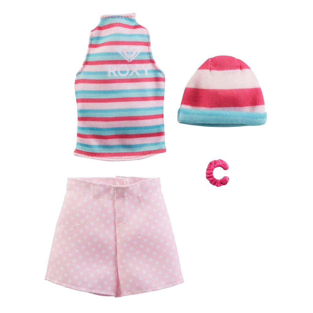 Barbie Licensed Fashion Set Doll Storage [ROXY Collaboration] [8-Fashion Box] [Dress-Up Clothes] [Includes Case] [Ages 3+] 986A-GWF05