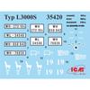 ICM 1/35 German Army L3000S Truck Plastic Model 35420