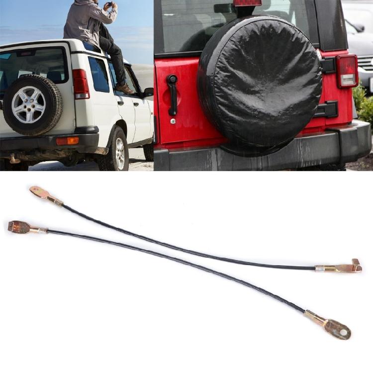 Cargo Door Release Cable Replacement Part BYC500070, 2 Piece Repair Set with Metal End Hardware for Rear Opening Service and Maintenance Tasks