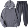2026 Herren Kapuzen-Sportanzug Unisex Zweiteiliges Laufoutfit Langarm Pullover Kapuzenpullover Sweatshirt+Jogginghosen Set