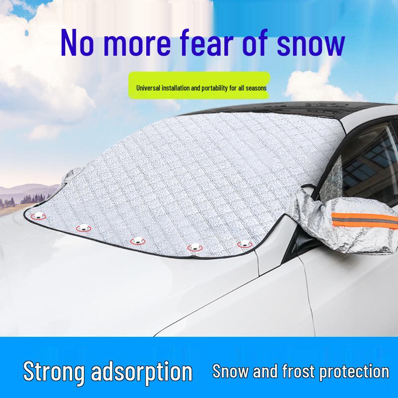 Magnetic Car Snow & Sun Shield for Windshield | Winter Anti-Freeze & Heat Insulation Cover