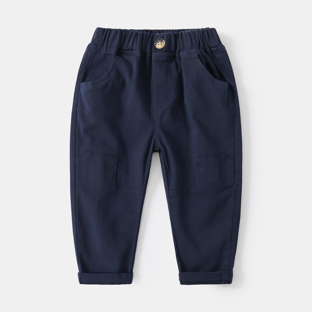 New Children's Street Trend Mid-waist Trousers, Simple Autumn Boys' Pants, Comfortable Cotton Casual Pants