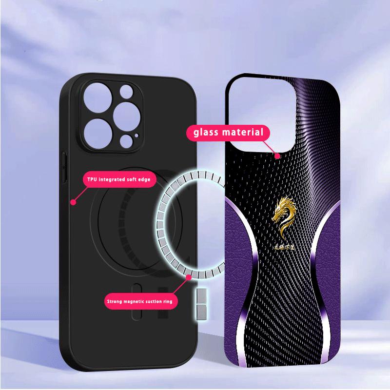 The majestic dragon head For iPhone 17 Pro Max 16E 15 Pro 14 13 Plus 12 mini 11 XR Xs 7 8 16 Air For Magsafe Glass Phone Case