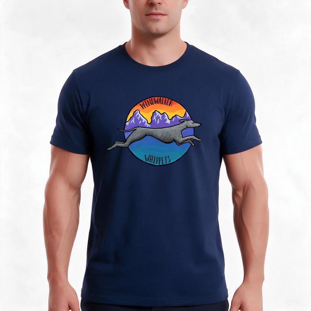 Windwalker Whippets Tshirt Summer Casual Cotton Tee Oversized Streetwear Tops Vintage Graphic Print Loose Fit Short Sleeve