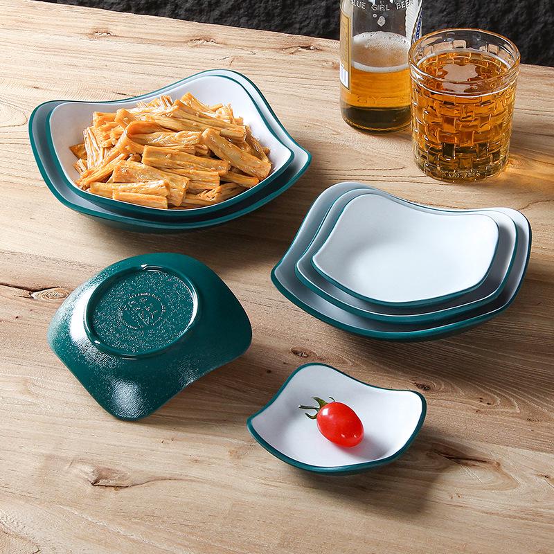 Melamine KTV Restaurant Snack & Dipping Plate - Creative Cold Dish, Imitation Porcelain