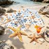 Custom Name Personalized Bluey Print Beach Towel, for Trip Camping Beach Party Home Decor, Birthday Gift for Family & Friends