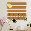 2/4pcs Self-Adhesive Cork Board Strips Wall Organizer Bulletin Strips Board Message Board Photos Display Home Office Decor