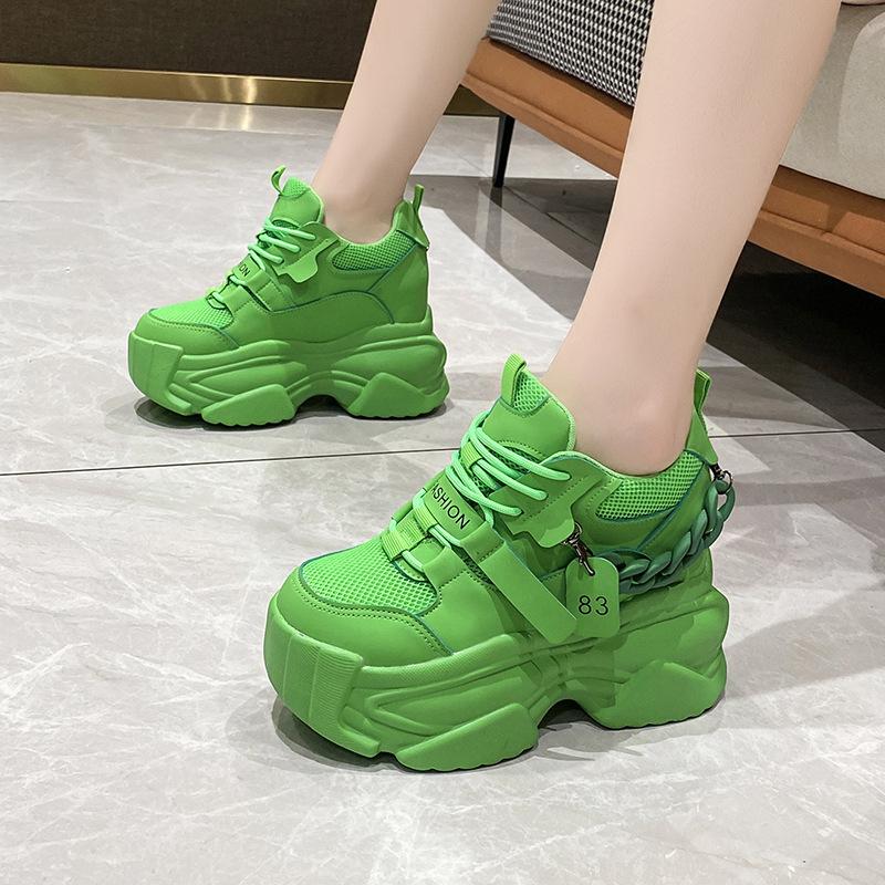 Fashion 2024Autumn Platform Sneakers Women Breathable Tennis Female Vulcanized Shoes Spring Chunky Dad Shoes Woman Sports Running Shoes