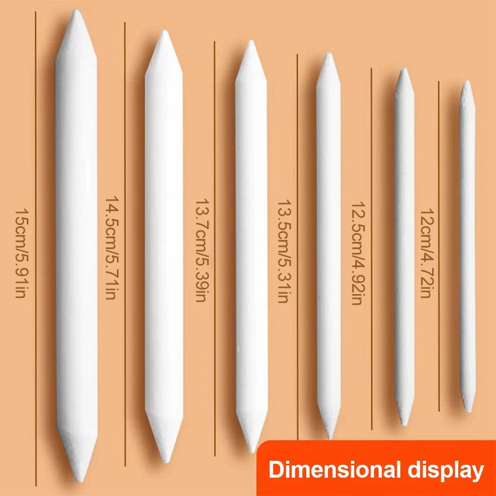 8/6Pcs Blending Smudge Stump Stick Tortillon Sketch Art White Drawing Charcoal Sketcking Tool Rice Paper Pen artist Supplies