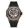 MEGIR Men's Stainless Steel Luminous Automatic Square Mechanical Watch