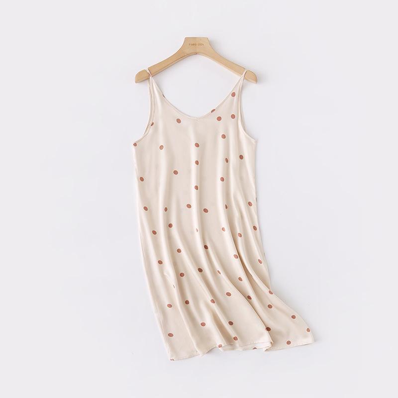 

Летняя новая женская ночная рубашка, юбка-камисоль с принтом, V-образный вырез, без рукавов, сексуальное платье, лето, женщины больших размеров XXL