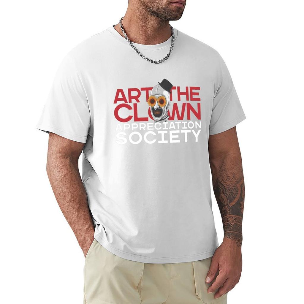 Art The Clown Society TShirt Funny Shirt Cotton for a Boy Affliction Shirts Clothing Oversized T Shirt Men